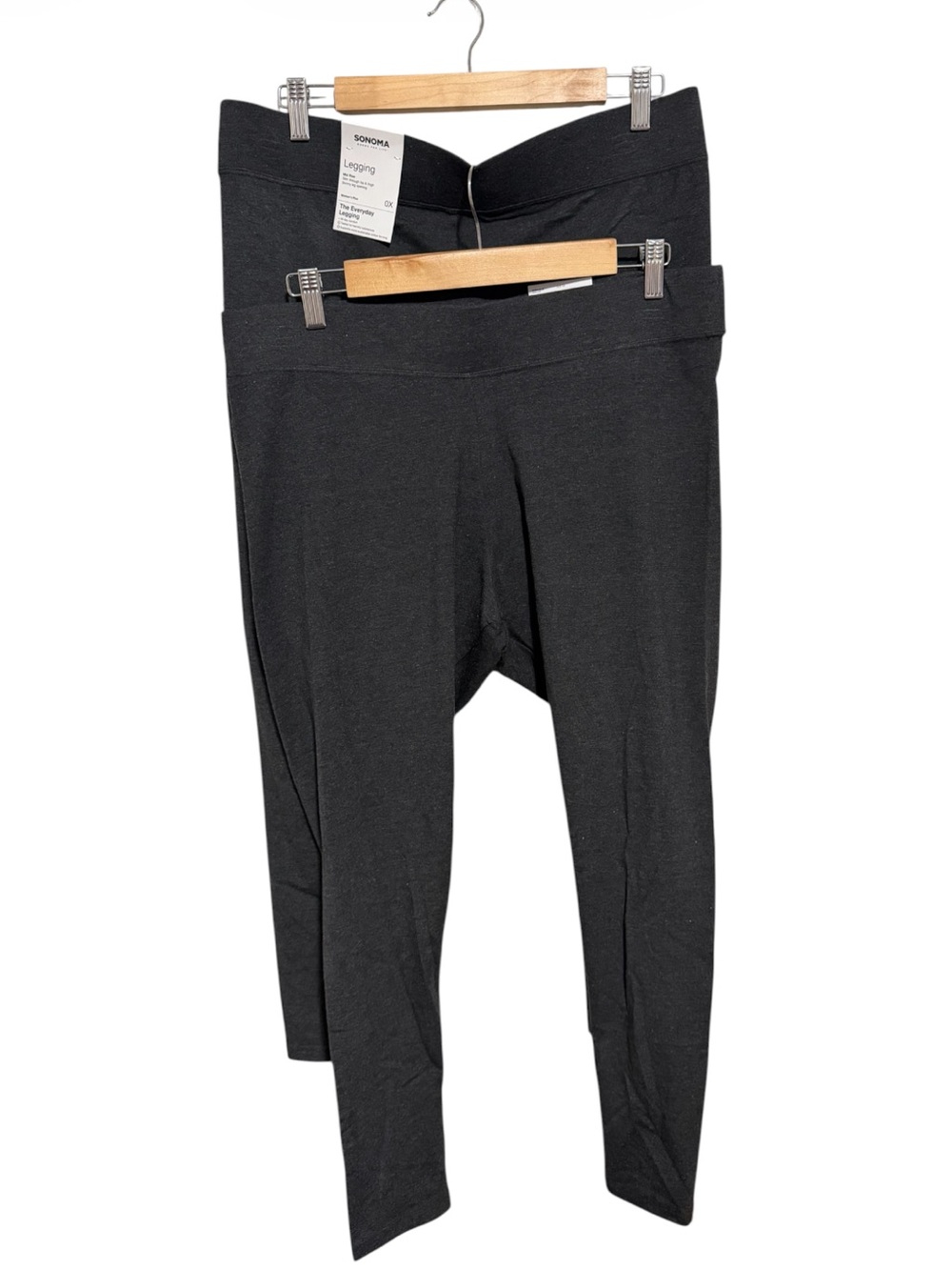 Sonoma Charcoal Grey Everyday Leggings 2 Pack NWT